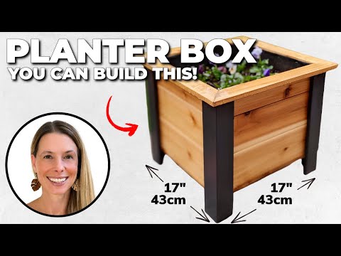 YOU Can BUILD This STUNNING Raised Planter Box  // DIY Woodworking