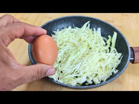 Essa receita de repolho e ovos é tão deliciosa Saudável, rápida