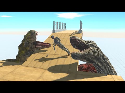 Two Largest CARNIVORES Attack From Below - Animal Revolt Battle Simulator