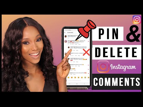 HOW TO PIN COMMENTS AND BULK DELETE COMMENTS ON...