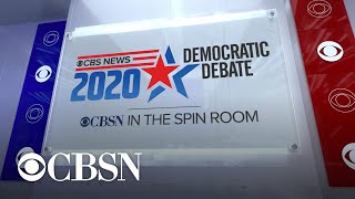 Democratic candidates reflect on debate performance in visit to CBS News