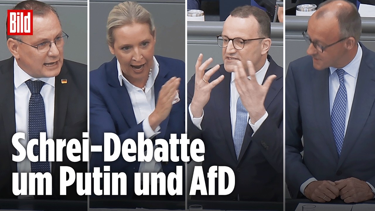 Bundestag: Putin-Verehrung der AfD wird zur Schrei-Debatte