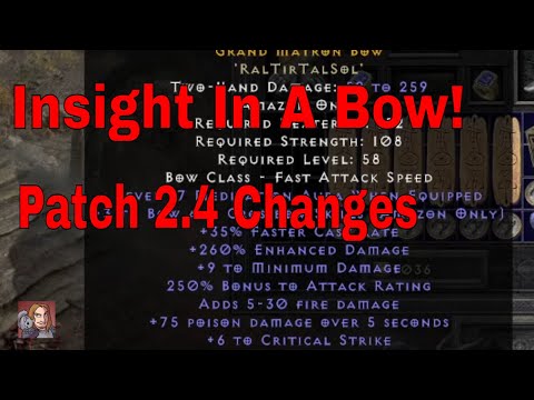 D2R New 2.4 Runewords!! - Insight In A BOW! (Ral Tir Tal Sol) Download & Try It!