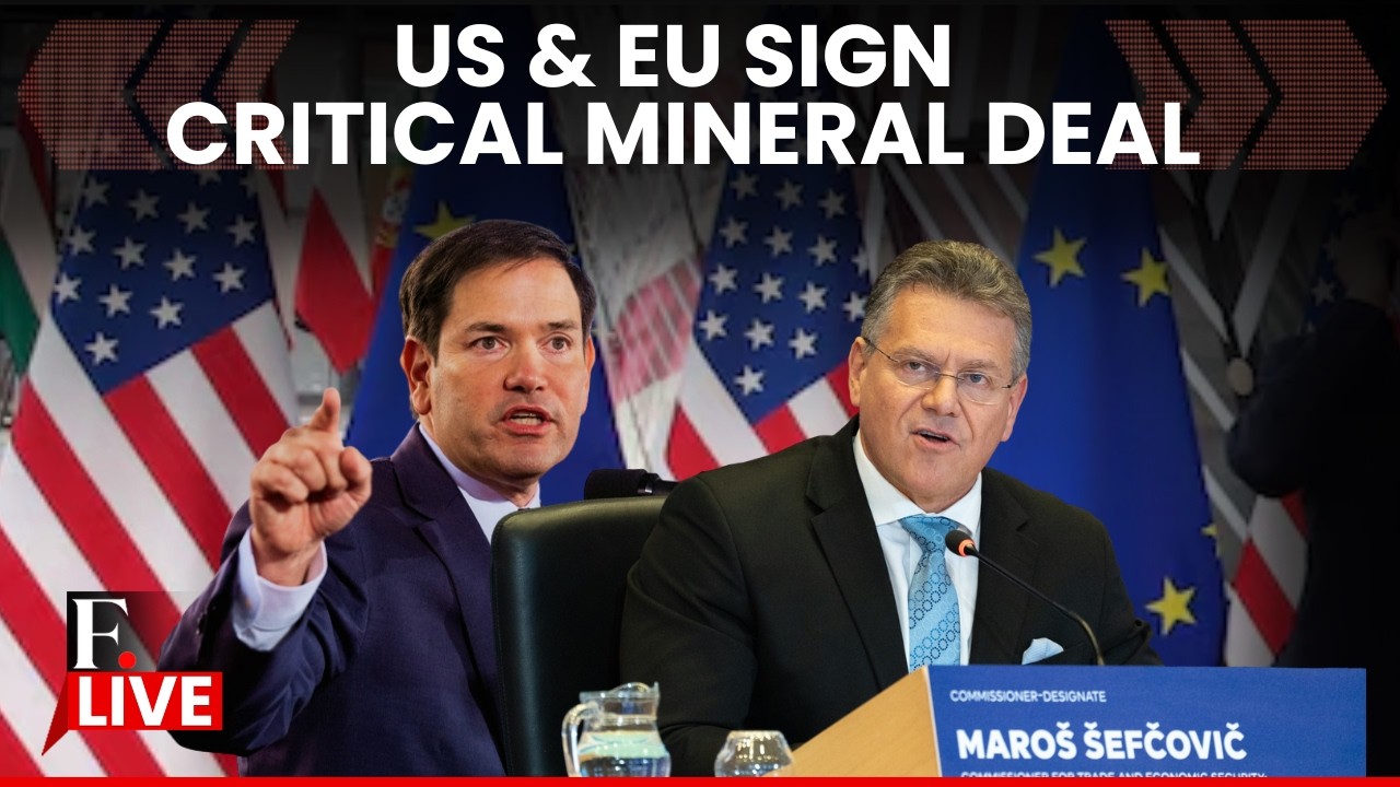 LIVE: US Secretary Marco Rubio to Sign a Partnership With EU on Critical Mineral Reserves and Access