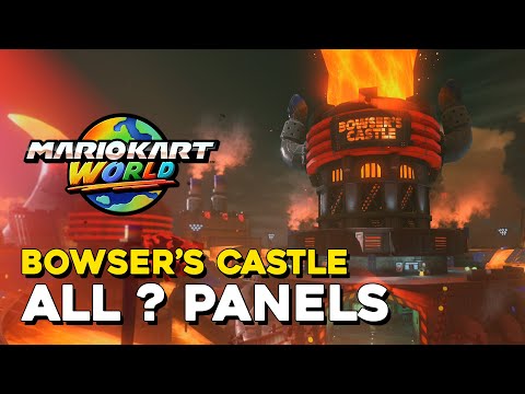 Mario Kart World Bowser's Castle All ? Panel Locations