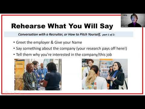Career Fair Elevator Pitch or How to Talk to Employers