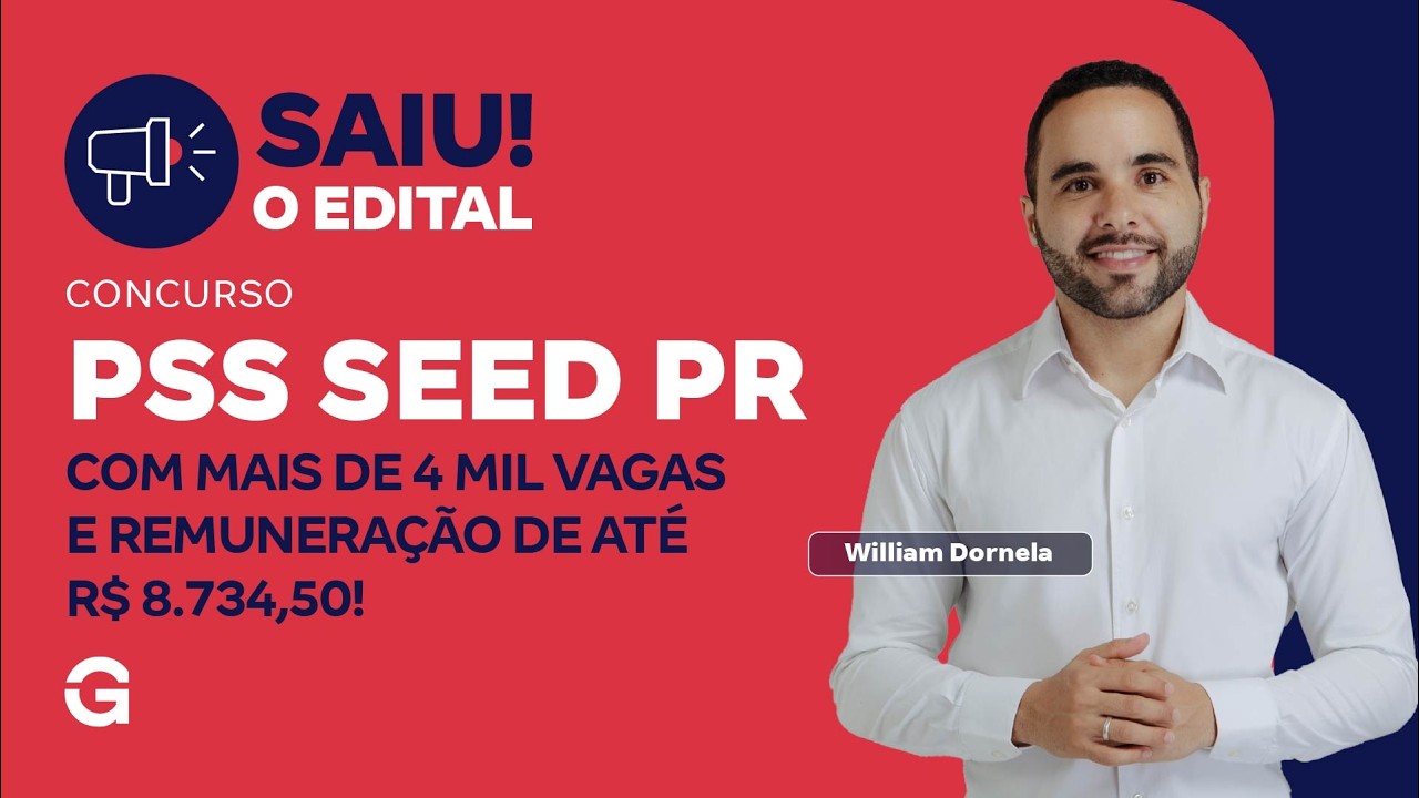 PSS SEED PR: Saiu o Edital com Mais de 4 Mil Vagas e Remuneração de Até R$ 8.734,50!