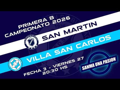 Fecha 3: San Martín de Burzaco vs Villa San Carlos - EN VIVO
