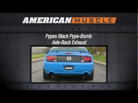 2005-2010 Mustang Pypes Exhaust Sound Clip Black Pype-Bomb Axle-Back (GT, GT500) Review