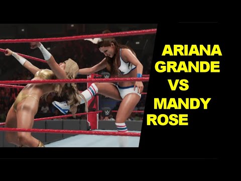 WWE 2K19 Ariana Grande vs Mandy Rose - Knockout Match