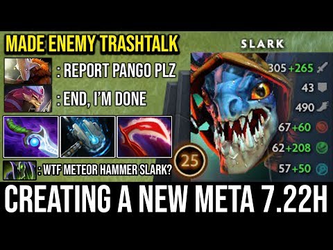 Creating a New Meta with Slark | Make Enemy Trashtalking with Meteor Hammer + Pounce 9000 MMR DotA 2