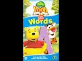 Opening To The Book Of Pooh Fun With Words UK VHS 2002
