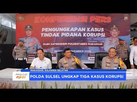 POLDA SULSEL RILIS PENGUNGKAPAN TIGA KASUS BESAR