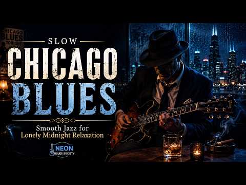 Slow Chicago Blues & Smooth Jazz for Lonely Midnight Relaxation – Neon Blues Society