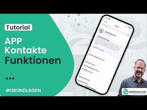 Apple App Kontakte - Weitere Funktionen