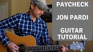 Paycheck - Jon Pardi - Guitar Lesson | Tutorial