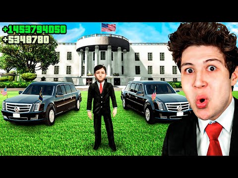 Jugando como un NIÑO PRESIDENTE en GTA 5! 👨‍💼🇺🇸 (Mods)