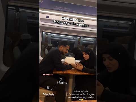 Munawar Faruqui with his wife mehzabeen together in Mecca madina Umrah