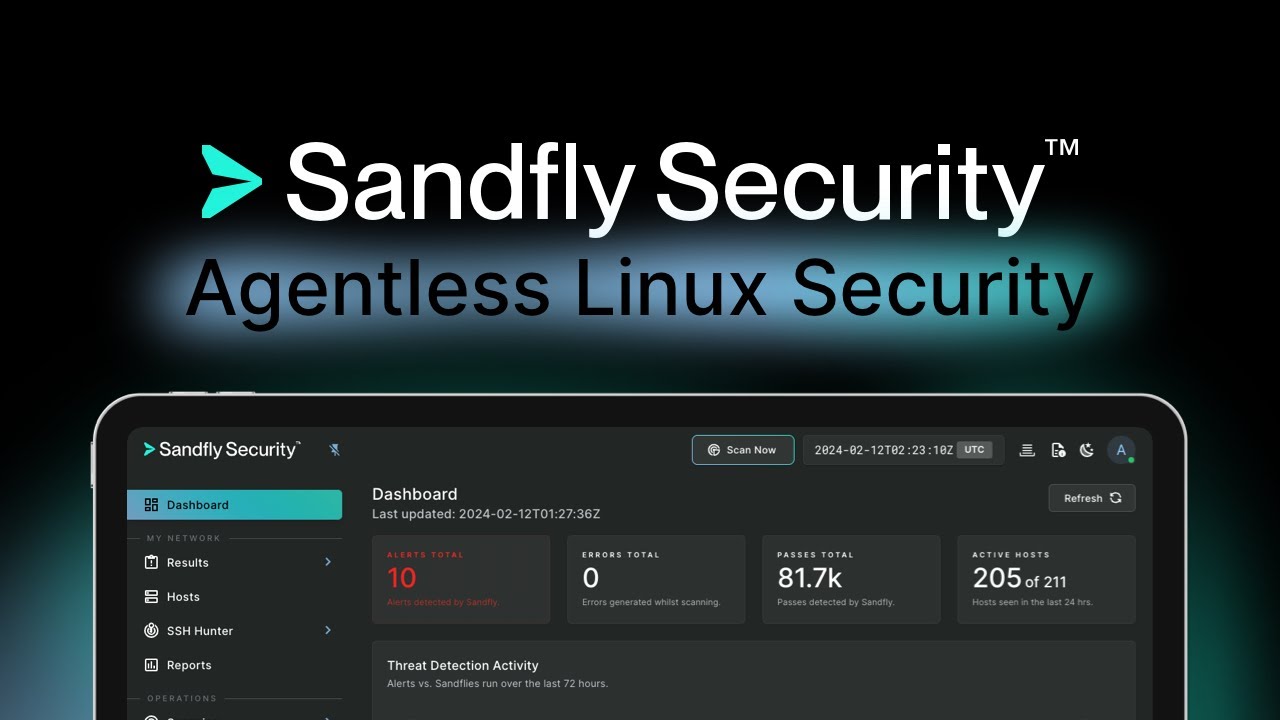 Sandfly Agentless Linux Security Quickstart