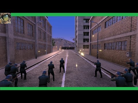 UEBS: City Defense | German and USA WW2 troops vs Ogres and Cyclops