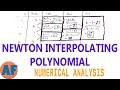 Newton S Divided Differences Interpolation Polynomial Example