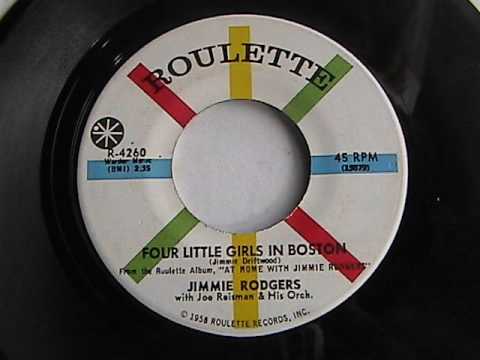 JIMMIE RODGERS FOUR LITTLE GIRLS IN BOSTON  ROULETTE RECORDS