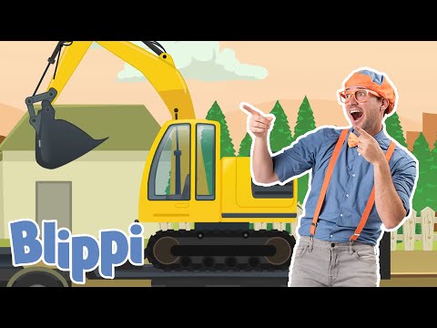 BLIPPI | Excavator Song | Nursery Rhymes and Kids Songs | Baby Videos | Sing with Blippi