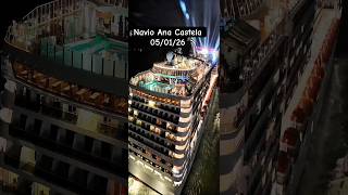 NAVIO ANA CASTELA MSC PREZIOSA cruzeiro 05/01/26 Santos @cruzeiros2025  #drone  saindo #shorts