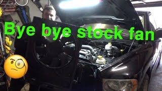 Hydraulic to electric fan conversion 101 dodge ram srt10