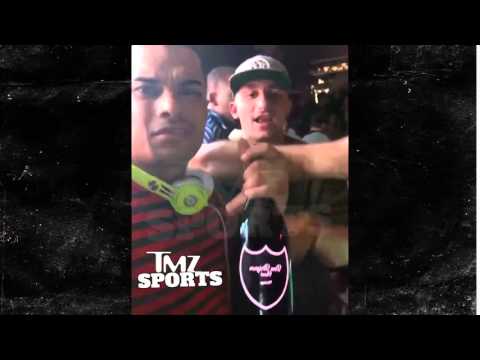 Johnny Manziel Parties With Bottle Of Champagne, Gets Demoted To 3rd String