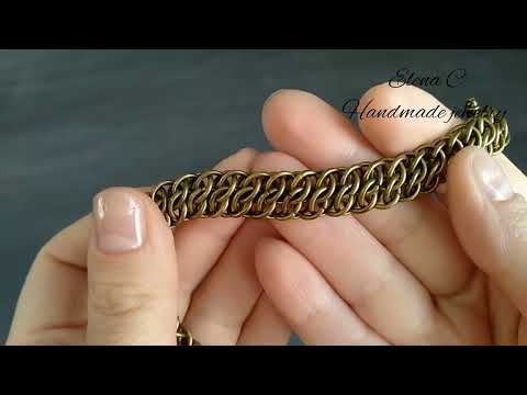 How to make GSG (Great Southern Gathering) Weave Tutorial Мастер Класс #chainmaille #tutorial