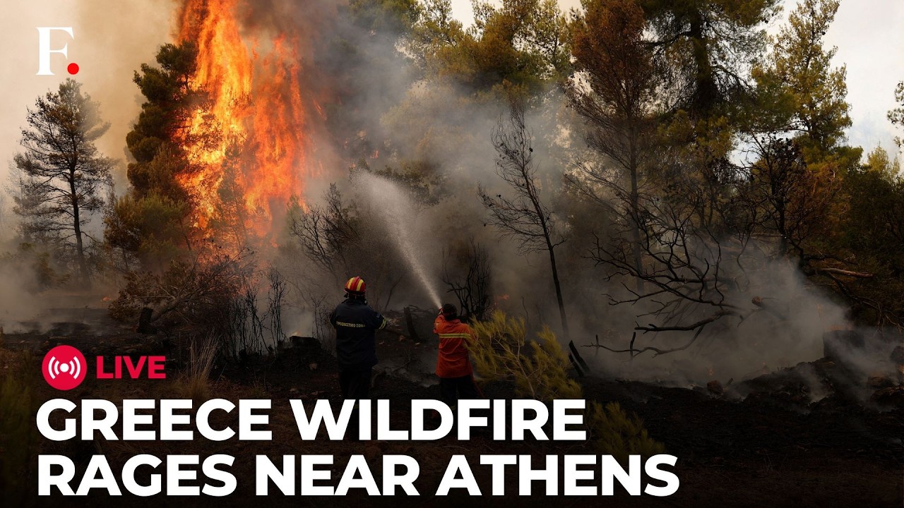 Greece Wildfire LIVE: Deadly Wildfire Continues to Rage a Day After Two Firefighters Killed in Crash