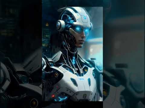 🔘 Futuristic Android in his spaceship