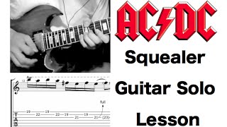 Angus Young Style "AC/DC Squealer" Guitar Solo Lesson HD