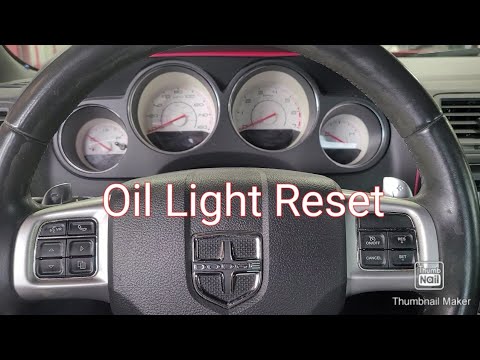 How to reset the oil light on a 2013 Dodge Challenger