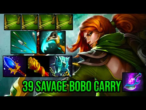 [ Windranger ] 39SAVAGE BOBO CARRY - NICE TEAM - BEAUTIFUL TEAM FIGHT - GAMEPLAY
