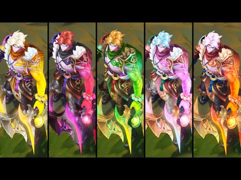 All Snow Moon Varus Chromas | League of Legends