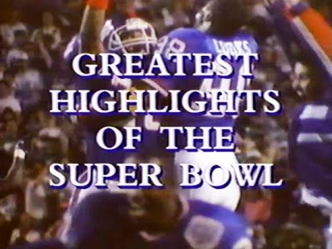 Greatest Highlights of the Super Bowl (old NFL Films VHS tape)