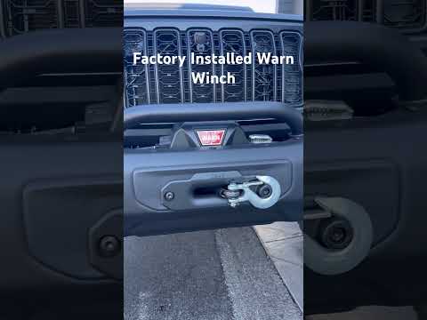 Factory Installed Warn Winch Upgrade. Well worth the investment Jeep Wrangler Rubicon