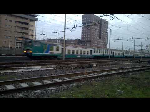 E464+6 piano ribassato (4 1965 XMPR+2 1973 Trenord) - Milano Greco 20/01/2015