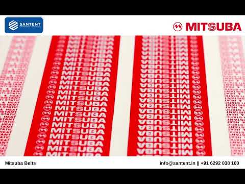 Mitsuba raw edge cogged belts, for power transmission