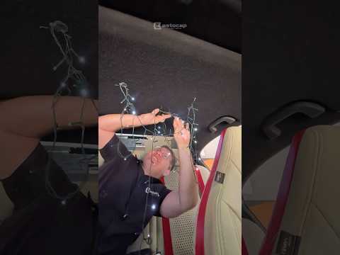 Fiz um Teto Estrelado com PISCA-PISCA no honda Civic 😱 #carrosesportivos #carrosrebaixados #civic