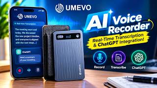 Umevo AI Voice Recorder – Smartest Recorder with Real-Time Transcription & ChatGPT Integration!