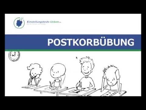 Postkorbübung üben | Einstellungstests-Ueben.de | Der Schlüssel zum Erfolg