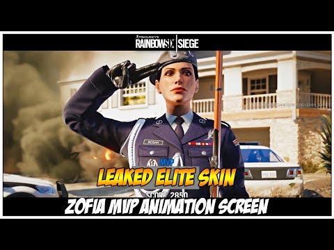 Rainbow Six Siege: Zofia Leaked Elite Skin - MVP Animation