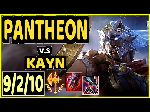 PANTHEON vs KAYN - 9/2/10 KDA JUNGLE GAMEPLAY - EUW Ranked MASTER