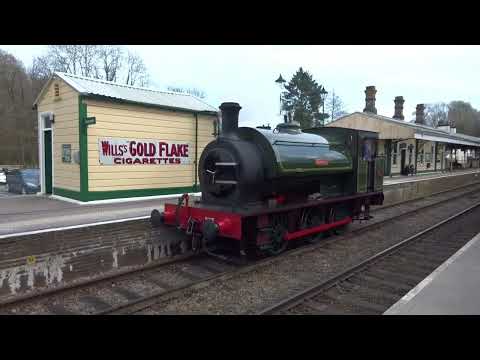 No.7 'Beatrice' run around at Eridge station 05/04/2023