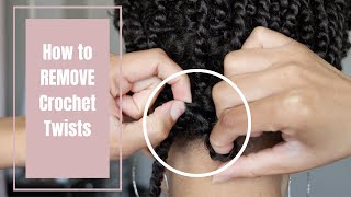 How to Remove Crochet Braids (Spring Twists)
