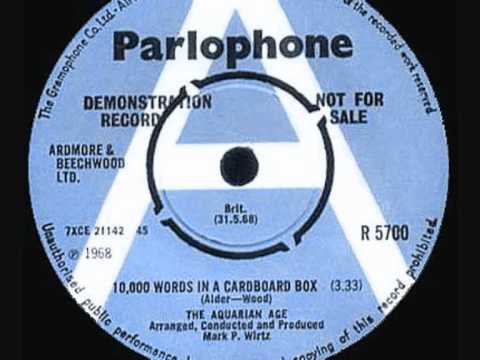 The Aquarian Age - 10,000 Words In A Cardboard Box - 1968 45rpm