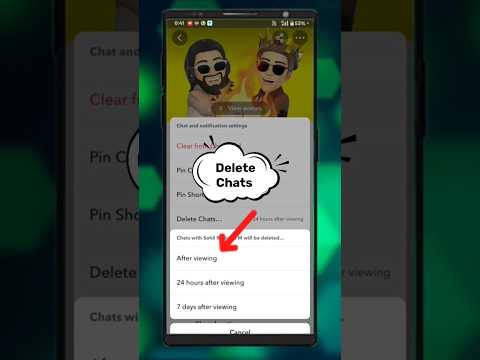 Snapchat Par Chat Delete Kaise kare //Snapchat Delete Chats #shorts #trending